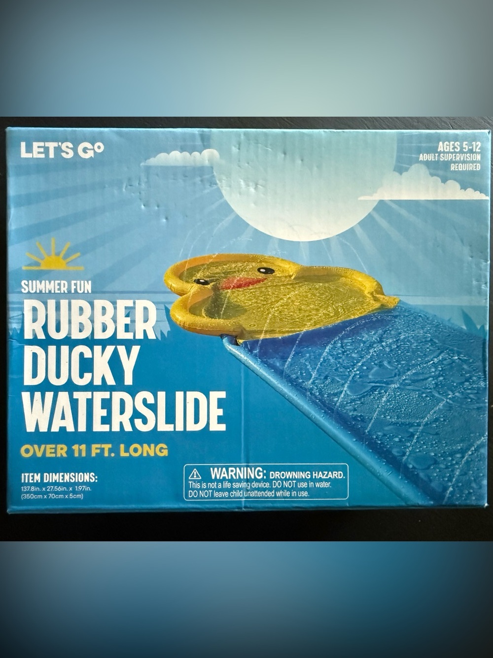 Rubber Ducky Waterslide – Over 11 Ft Long | Summer Outdoor Water Toy | Ages 5–12